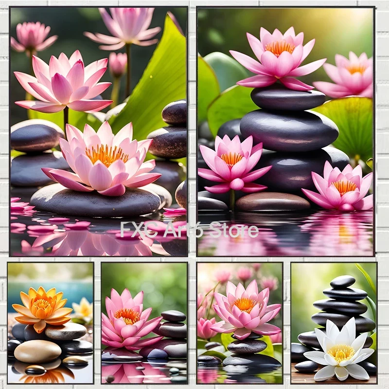 Yoga And Fitness Studio - 1PC frameless Spa Zen Cherry Blossom