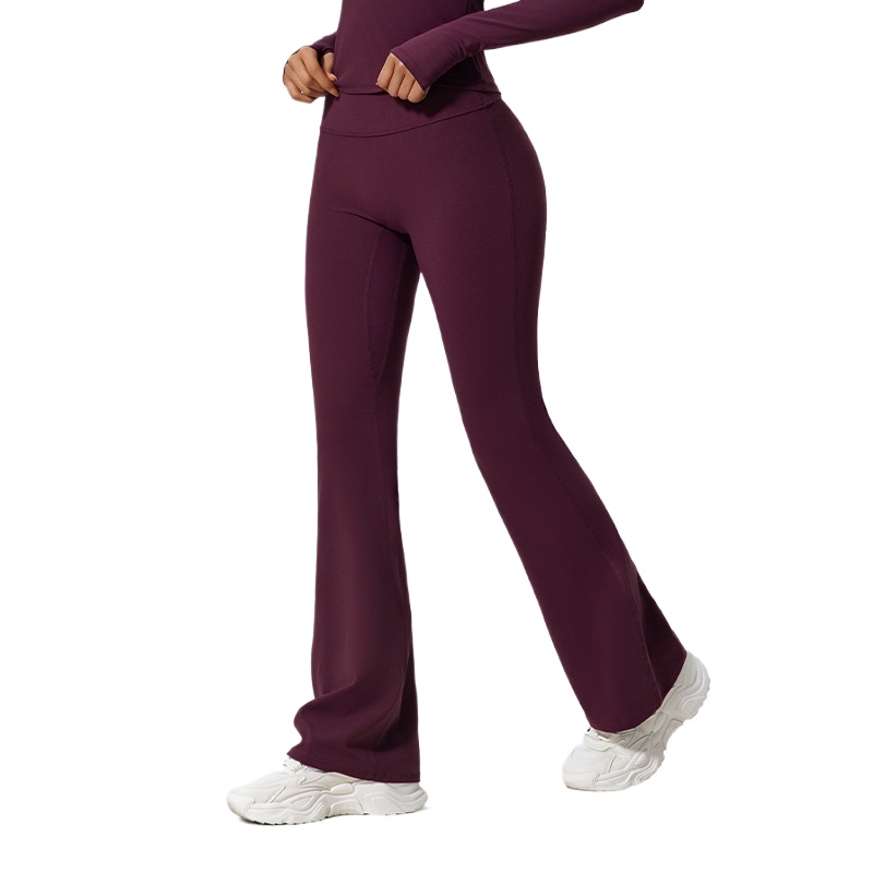 Yoga Fitness Pants - LezyanXR Wide Leg Tight Nude Hip