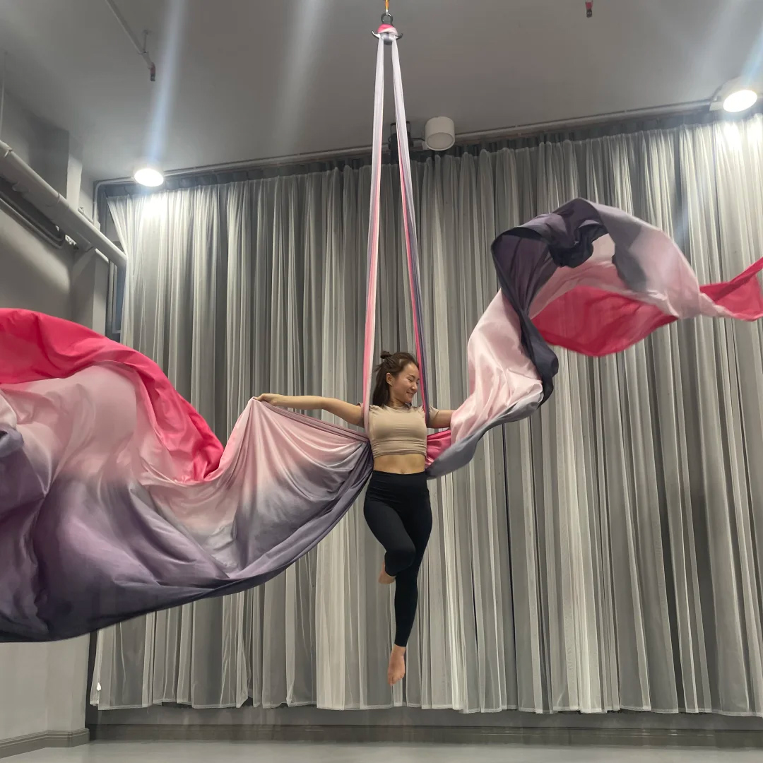 Yoga And Fitness Studio - 10m Aerial silks Ombre Aerial Yoga
