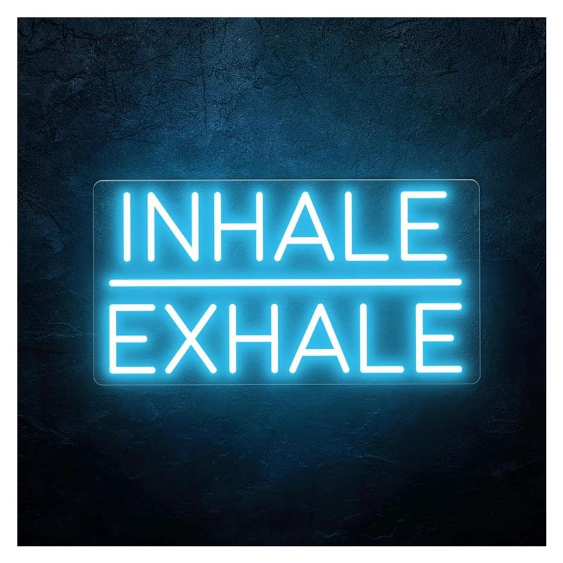 Inhale Exhale Neon Sign Light  - đánh giá và giá Yoga Fitness Power Yoga
