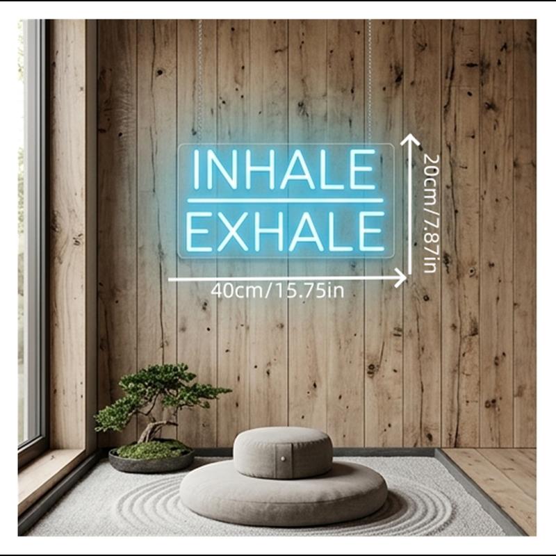 Inhale Exhale Neon Sign Light  - đánh giá và giá Yoga Fitness Power Yoga