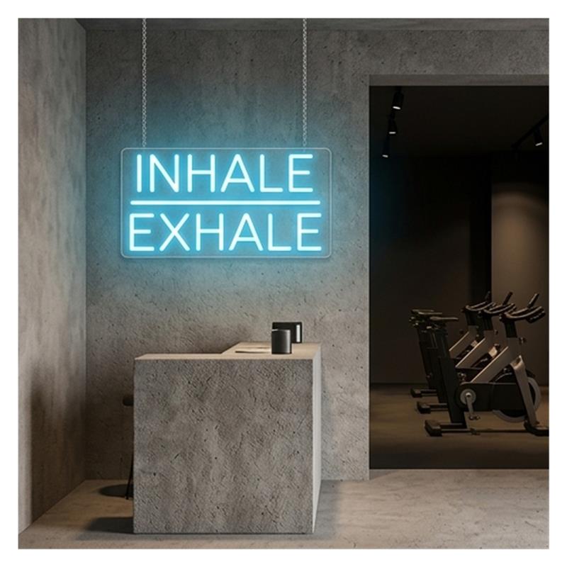 Inhale Exhale Neon Sign Light  - đánh giá và giá Yoga Fitness Power Yoga