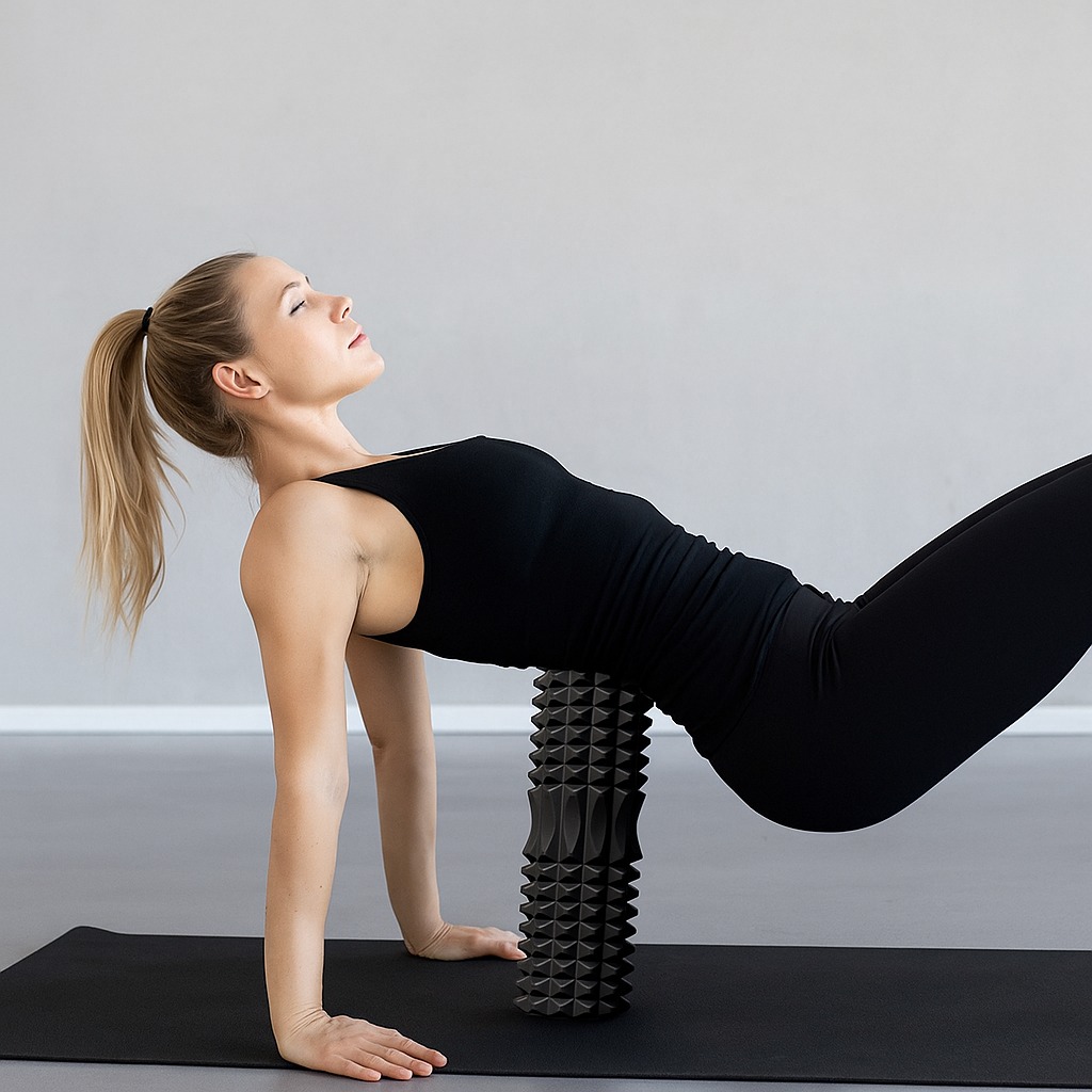 EVA Foam Fitness Back Roll Tri - đánh giá và giá Yoga Fitness Roller