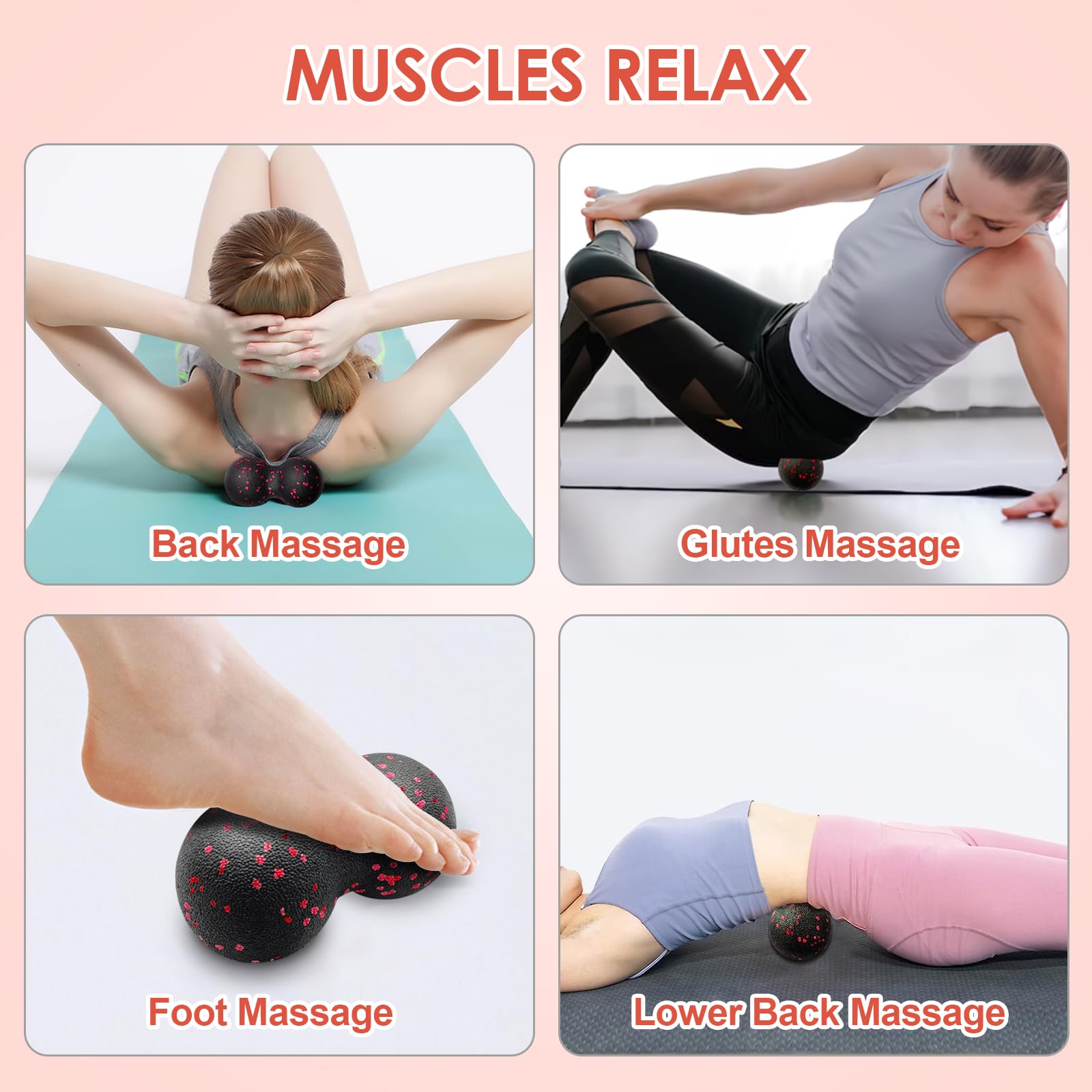 Hollow Yoga Roller Massage Pea - đánh giá và giá Yoga Fitness Roller