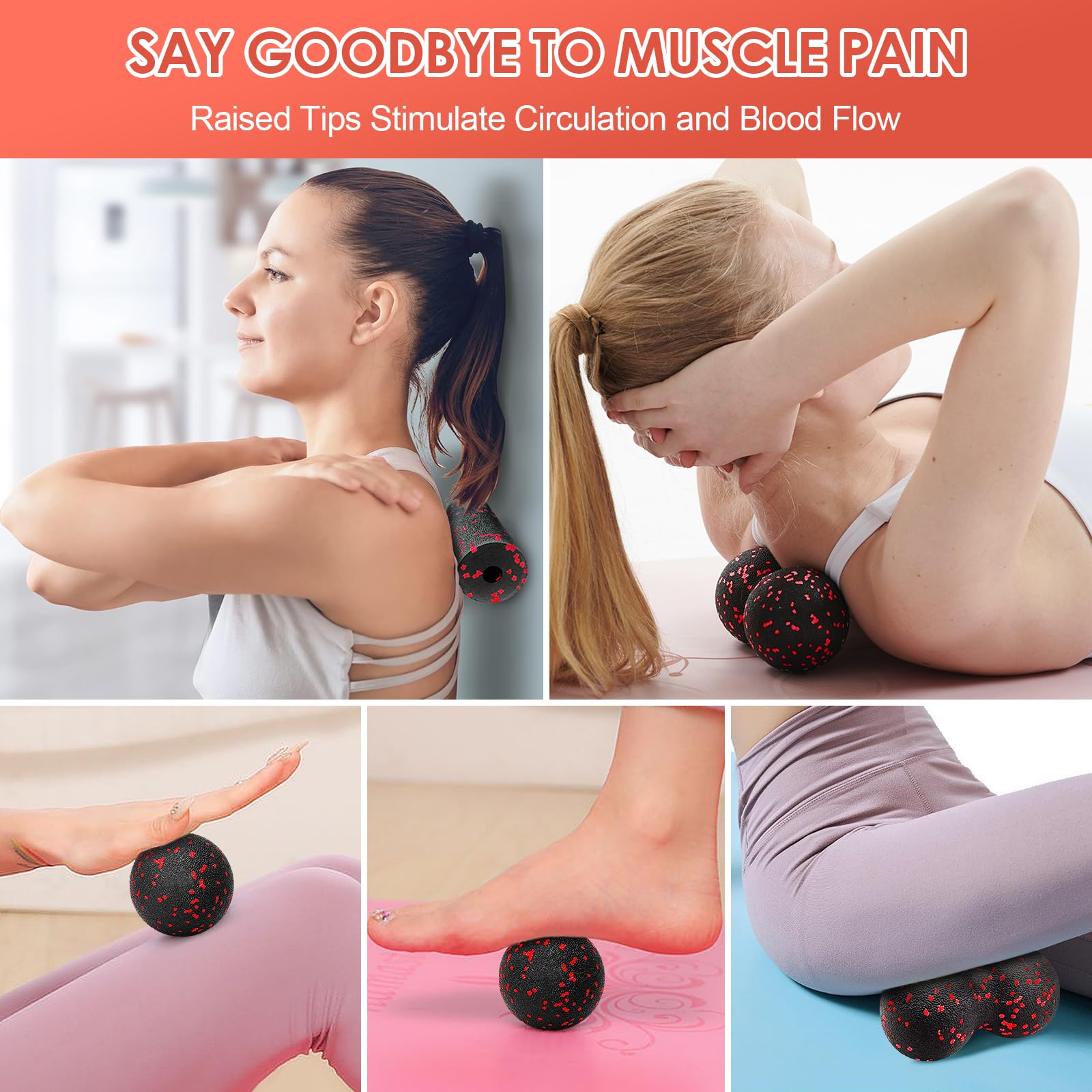 Hollow Yoga Roller Massage Pea - đánh giá và giá Yoga Fitness Roller