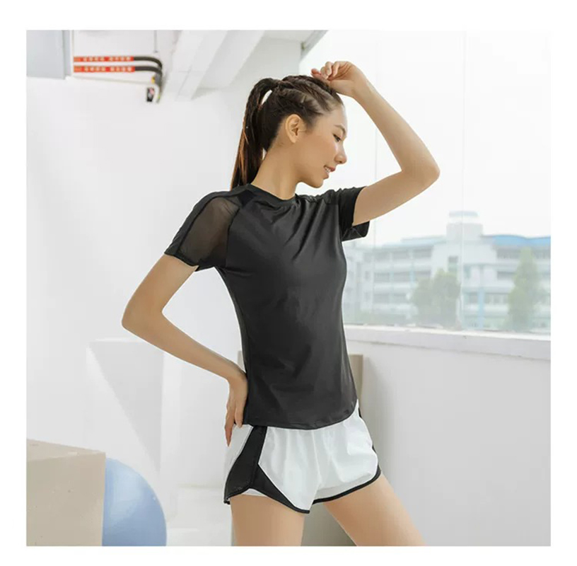 Summer Sports Short-Sleeved Wo - đánh giá và giá Yoga Fitness Top
