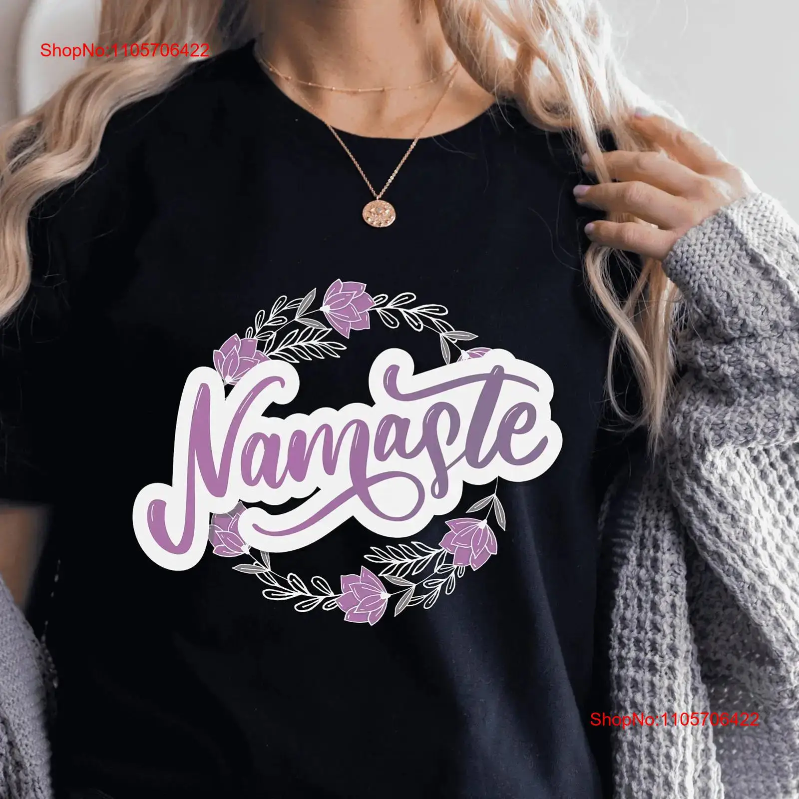 Namaste Purple T Shirt Yoga Te - đánh giá và giá Yoga Fitness Teacher