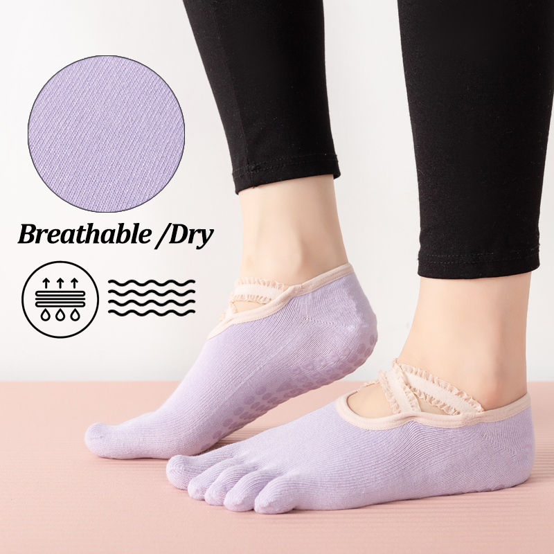 Ladies Non-Slip Pilates Socks  - đánh giá và giá Yoga And Fitness Studio