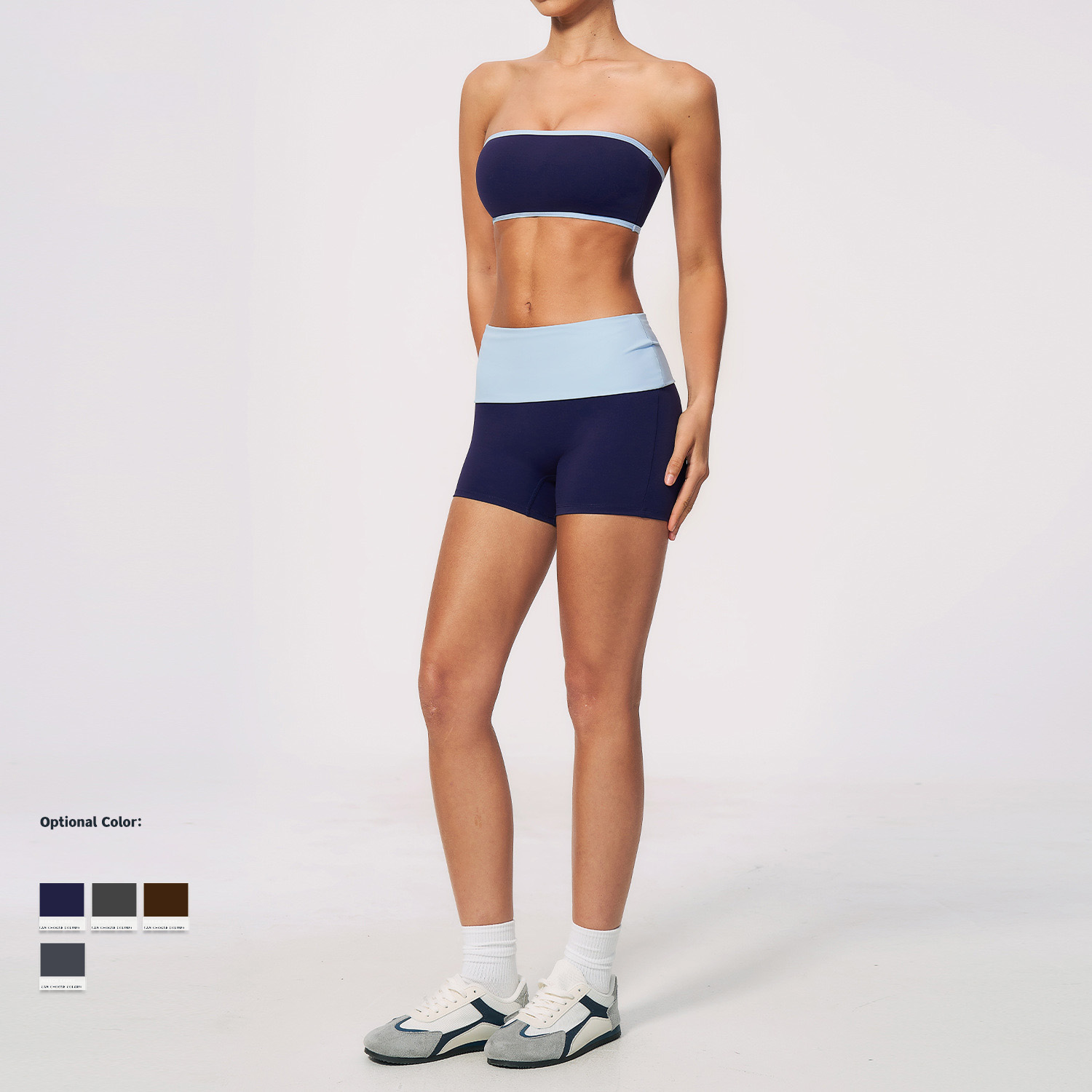 Women Nylon Two Piece Fitness  - đánh giá và giá Yoga Fitness Top