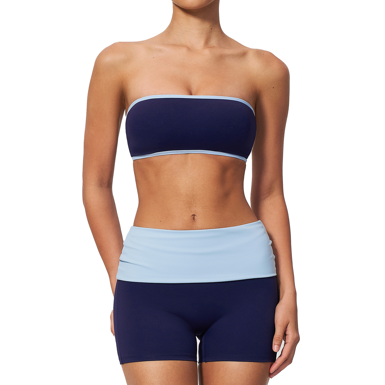 Women Nylon Two Piece Fitness  - đánh giá và giá Yoga Fitness Top