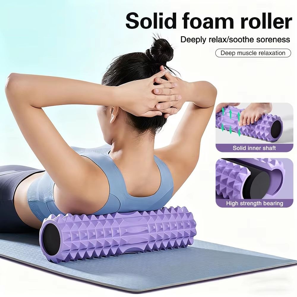 EVA Foam Fitness Back Roll Tri - đánh giá và giá Yoga Fitness Roller