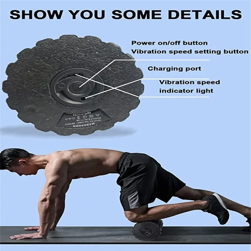 4 Tốc Độ Rung Điện Tập Yoga Ma - đánh giá và giá Yoga Fitness Roller