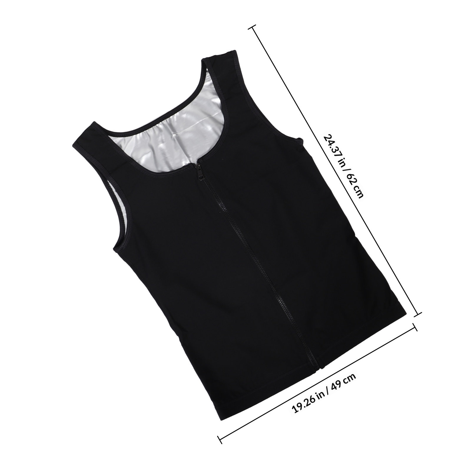 Men's Sweat Vest Zip-Up Compre - đánh giá và giá Yoga Fitness Top
