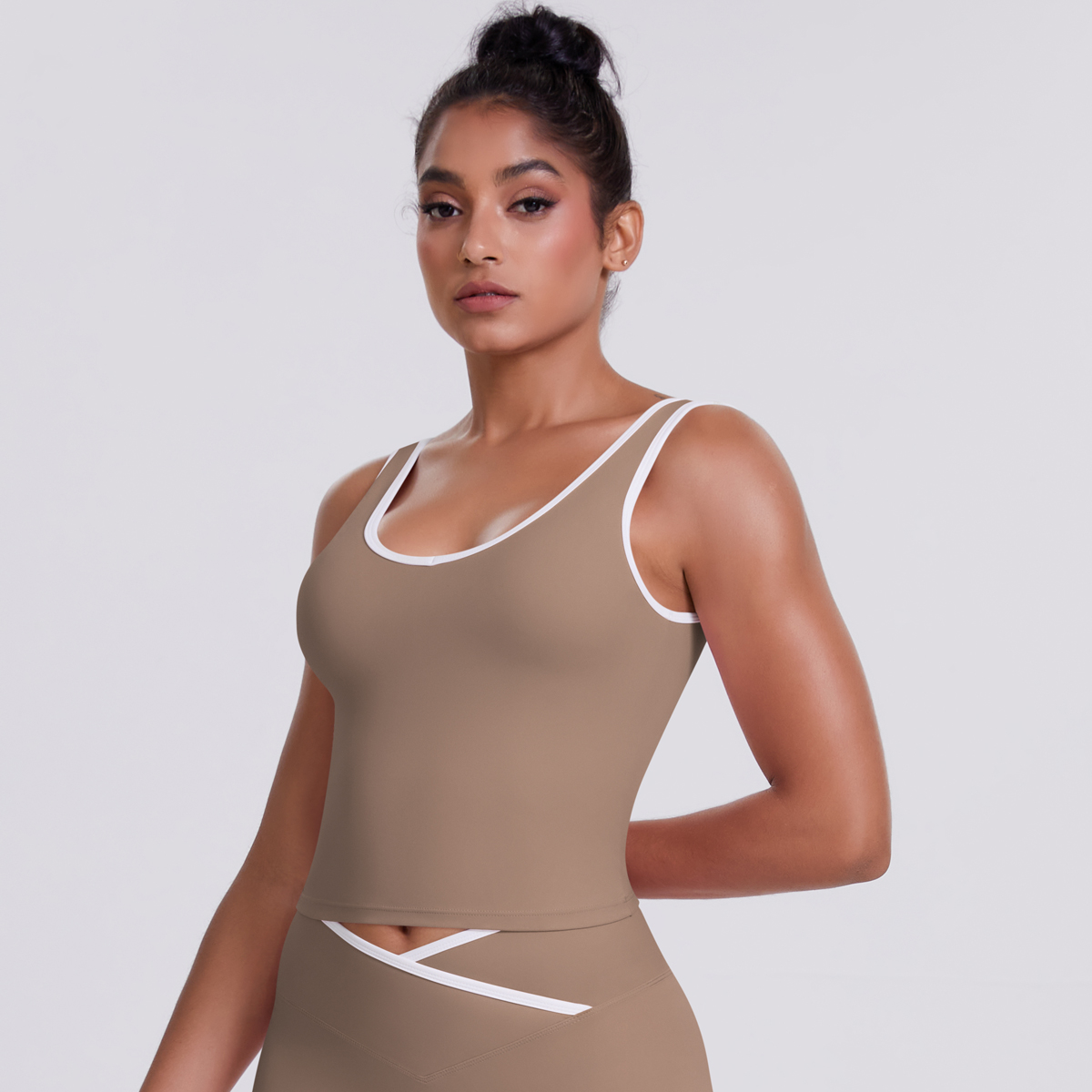 New Slim Breathable Yoga Vest  - đánh giá và giá Yoga Fitness Stretching