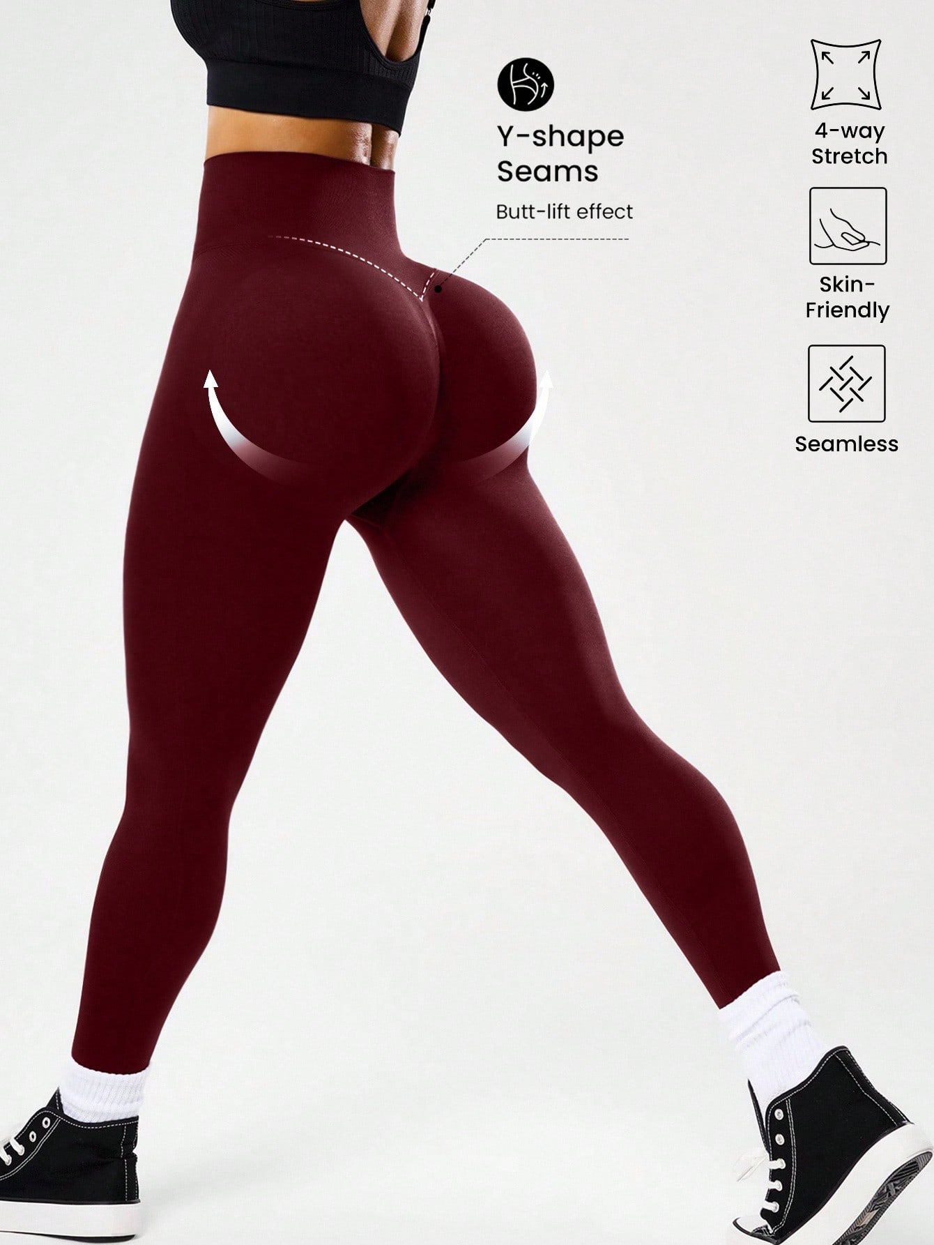 High-waisted seamless yoga leg - đánh giá và giá Yoga Fitness Pants