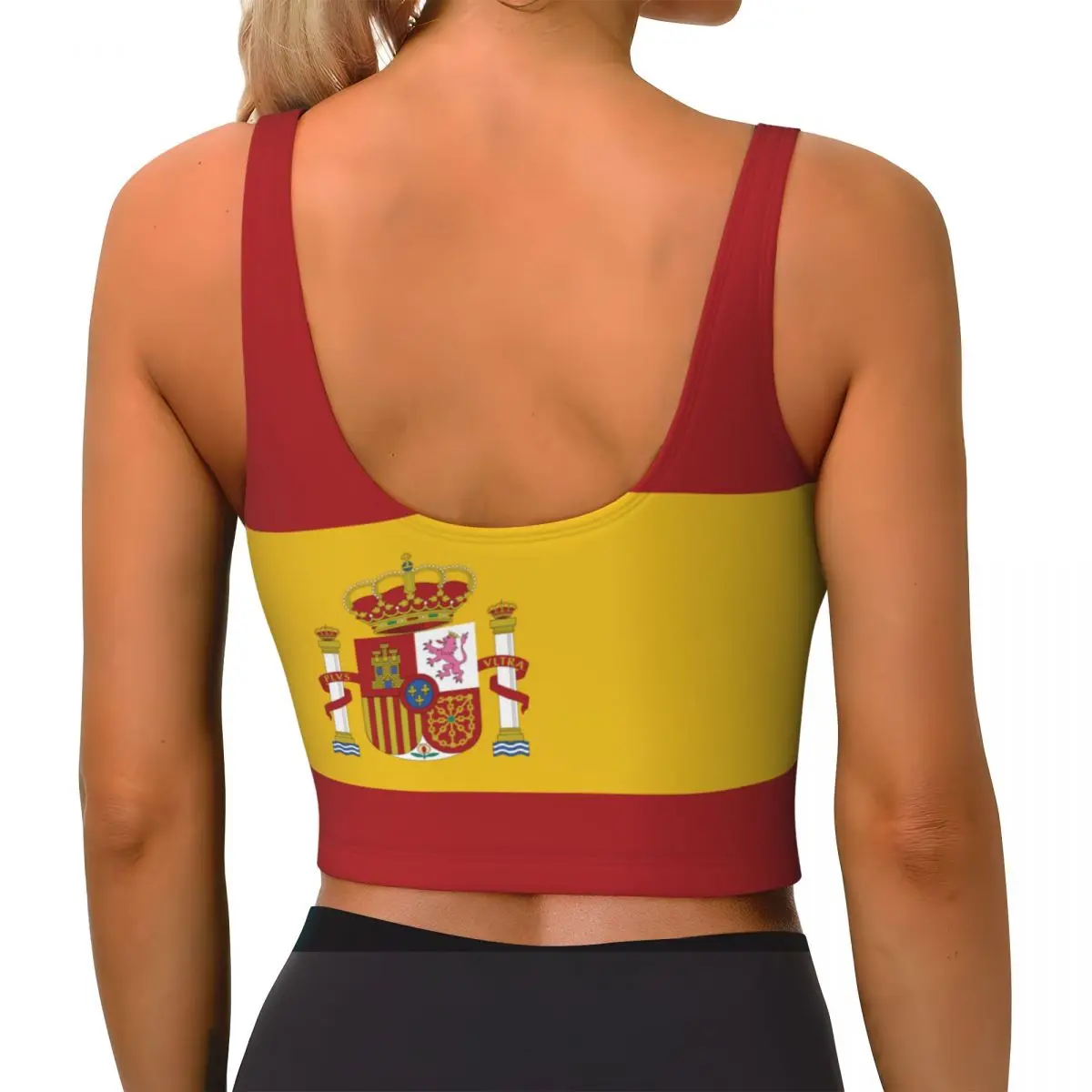 Spain Flag Basic Tops Women Sa - đánh giá và giá Yoga Fitness Top