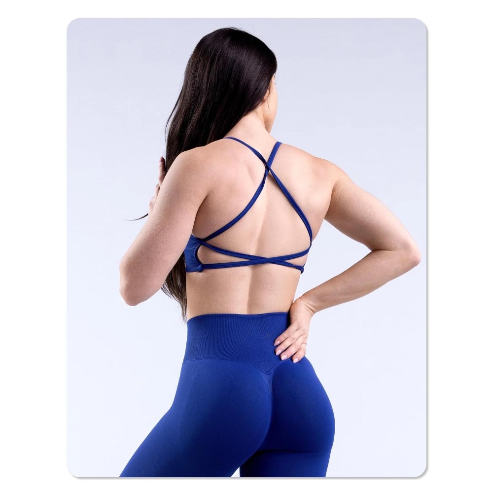 Padded Seamless Open Back Spor - đánh giá và giá Yoga Fitness Stretching