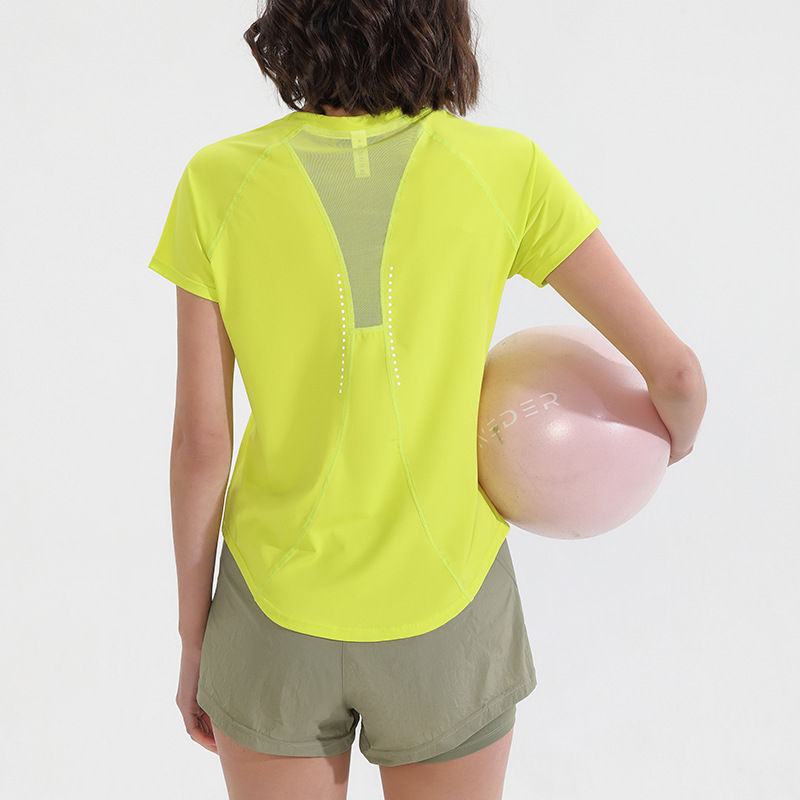 Summer Sports Short Sleeves Wo - đánh giá và giá Yoga Fitness Top