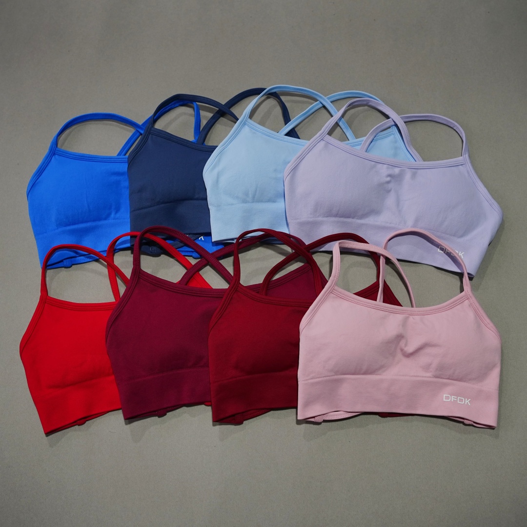 DFDK Ribbed Seamless Cross Bac - đánh giá và giá Yoga Fitness Stretching