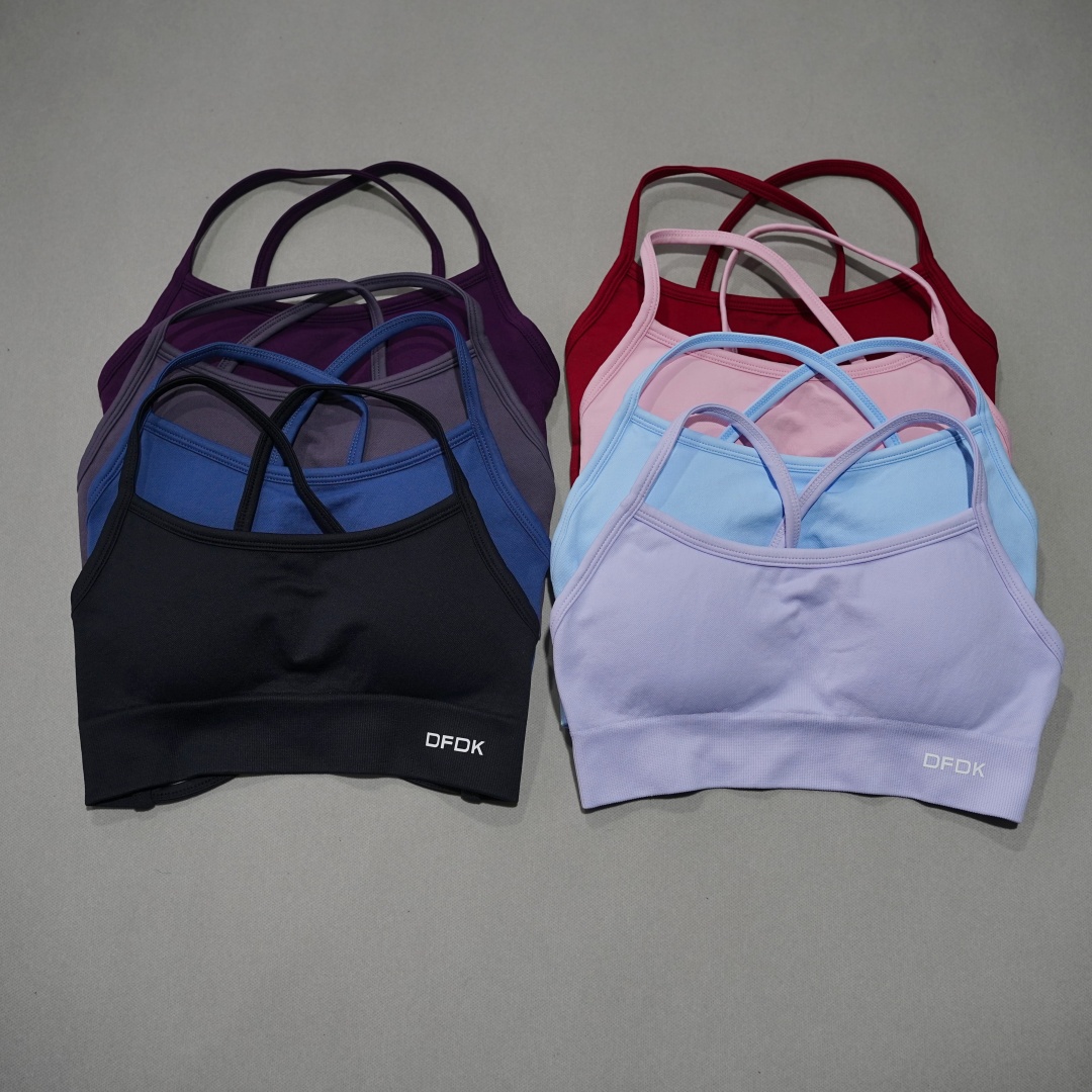 DFDK Ribbed Seamless Cross Bac - đánh giá và giá Yoga Fitness Stretching